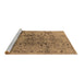 Sideview of Machine Washable Oriental Brown Industrial Rug, wshurb1353brn