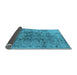 Sideview of Oriental Light Blue Industrial Rug, urb1353lblu