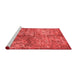 Industrial Red Washable Rugs