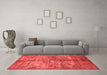 Industrial Red Washable Rugs