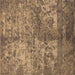 Square Oriental Brown Industrial Rug, urb1354brn