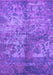 Machine Washable Oriental Purple Industrial Area Rugs, wshurb1354pur