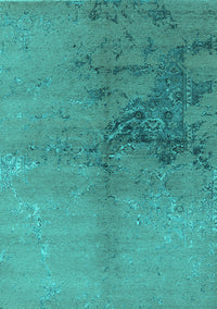 Oriental Turquoise Industrial Rug, urb1355turq