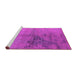 Sideview of Machine Washable Oriental Pink Industrial Rug, wshurb1355pnk