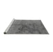 Sideview of Machine Washable Oriental Gray Industrial Rug, wshurb1355gry