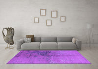 Machine Washable Oriental Purple Industrial Rug, wshurb1355pur