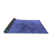 Sideview of Oriental Blue Industrial Rug, urb1355blu