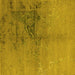 Square Oriental Yellow Industrial Rug, urb1355yw