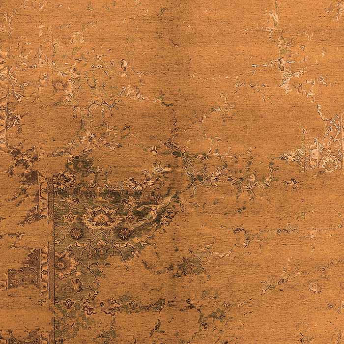 Machine Washable Oriental Orange Industrial Area Rugs, wshurb1355org