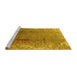 Sideview of Machine Washable Oriental Yellow Industrial Rug, wshurb1356yw