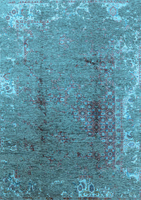 Oriental Light Blue Industrial Rug, urb1356lblu