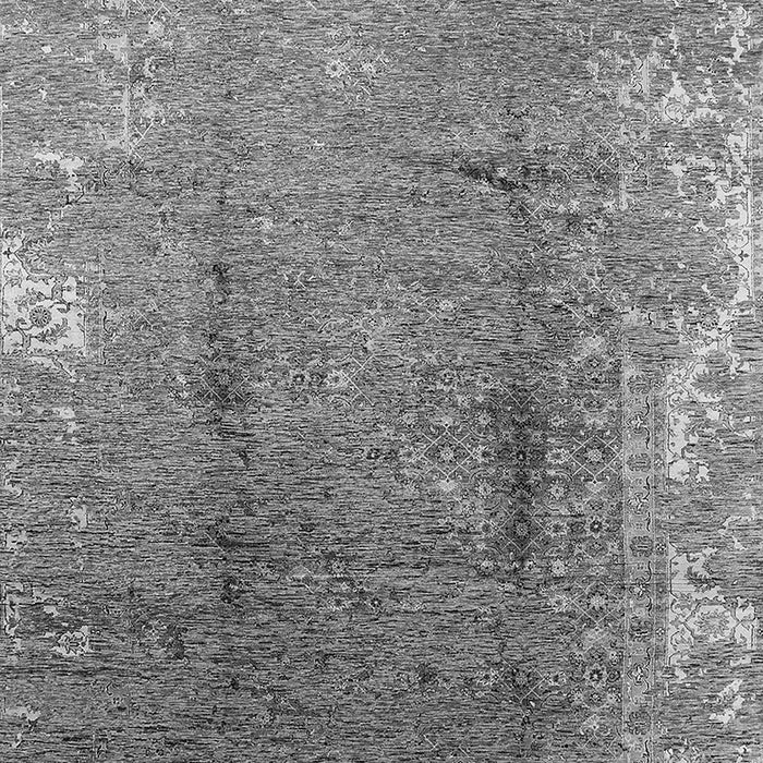 Machine Washable Oriental Gray Industrial Rug, wshurb1356gry