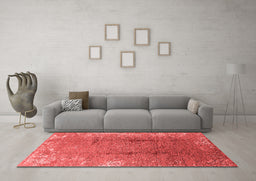 Industrial Red Washable Rugs