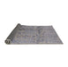 Sideview of Mid-Century Modern Dark Gray Oriental Rug, urb1357