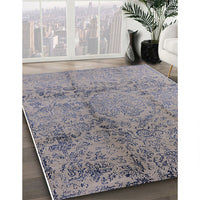 Mid-Century Modern Dark Gray Oriental Rug, urb1357