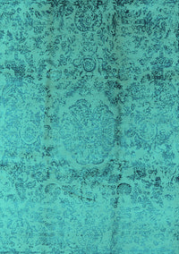 Oriental Turquoise Industrial Rug, urb1357turq