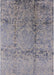 Mid-Century Modern Dark Gray Oriental Rug, urb1357