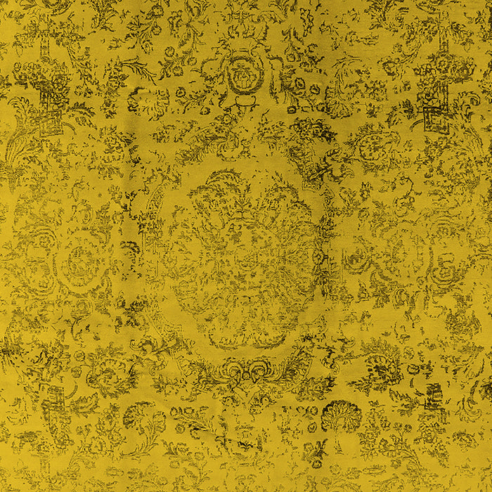 Oriental Yellow Industrial Rug, urb1357yw