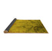 Sideview of Oriental Yellow Industrial Rug, urb1358yw