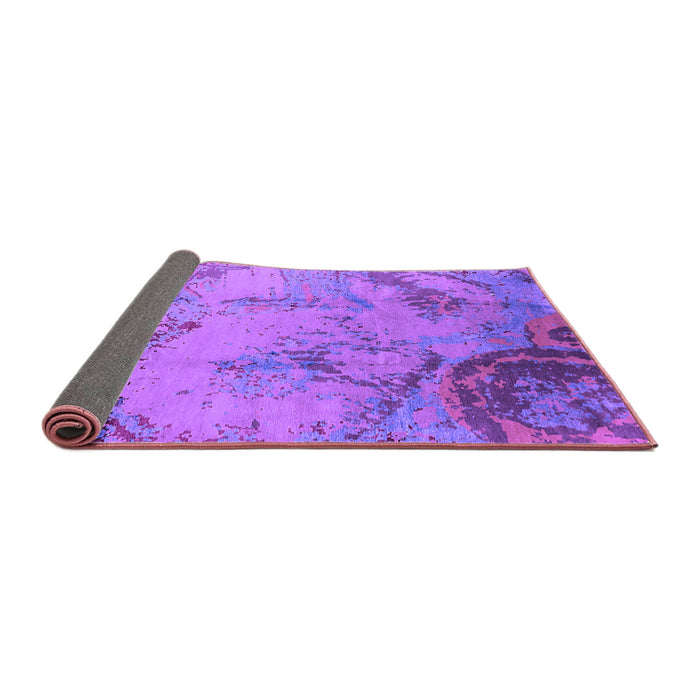 Sideview of Oriental Purple Industrial Rug, urb1358pur