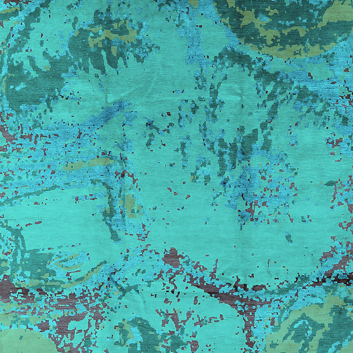 Oriental Turquoise Industrial Rug, urb1358turq