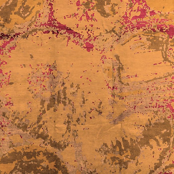 Machine Washable Oriental Orange Industrial Area Rugs, wshurb1358org