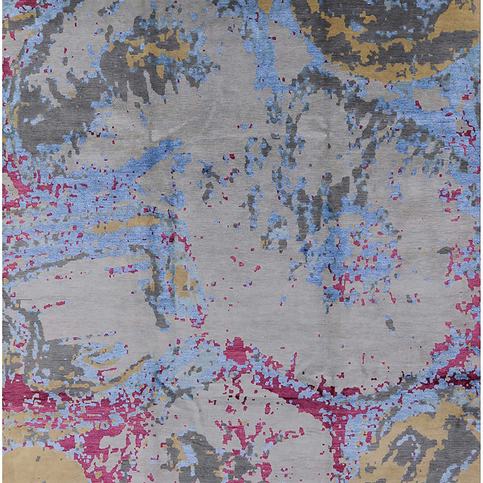 Mid-Century Modern Purple Oriental Rug, urb1358