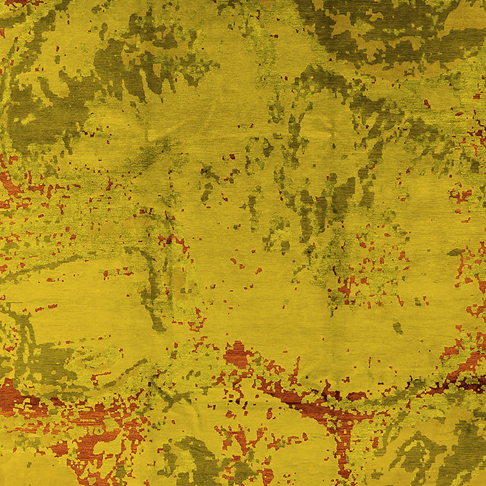 Oriental Yellow Industrial Rug, urb1358yw