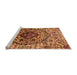 Sideview of Machine Washable Oriental Orange Industrial Area Rugs, wshurb1359org