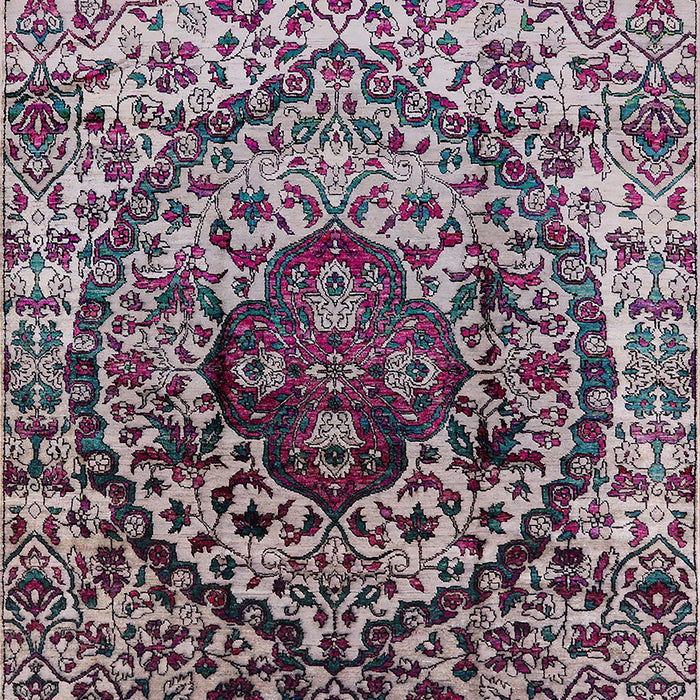 Mid-Century Modern Plum Purple Oriental Rug, urb1359