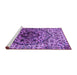 Sideview of Machine Washable Oriental Purple Industrial Area Rugs, wshurb1359pur