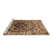 Sideview of Machine Washable Oriental Brown Industrial Rug, wshurb1359brn