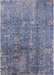 Mid-Century Modern Azure Blue Oriental Rug, urb1360