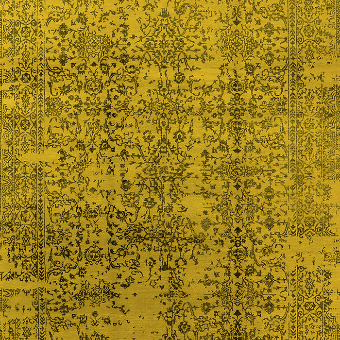 Oriental Yellow Industrial Rug, urb1360yw