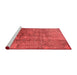 Industrial Red Washable Rugs