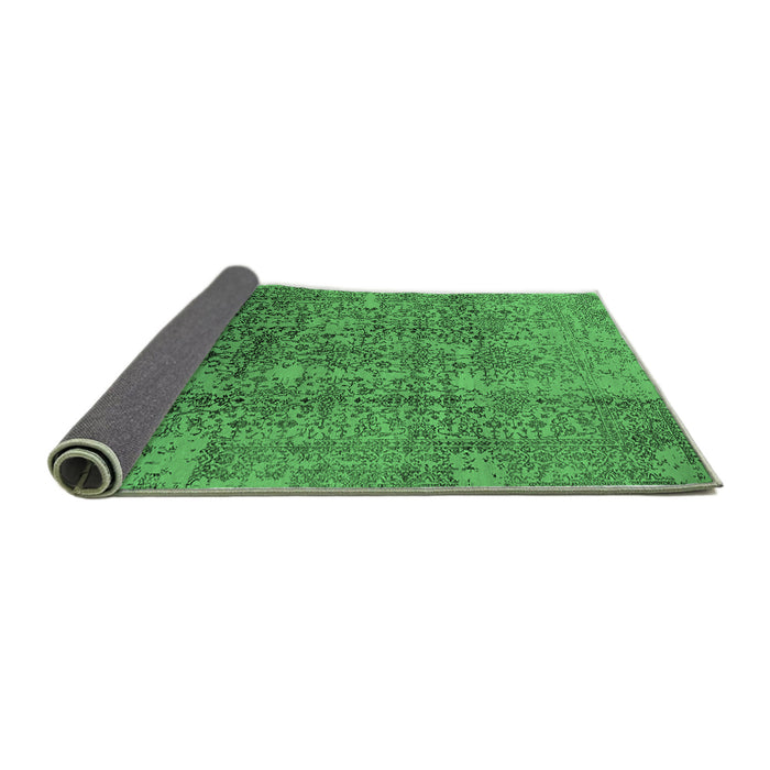 Sideview of Oriental Emerald Green Industrial Rug, urb1360emgrn
