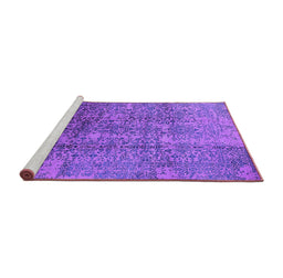Sideview of Machine Washable Oriental Purple Industrial Area Rugs, wshurb1360pur