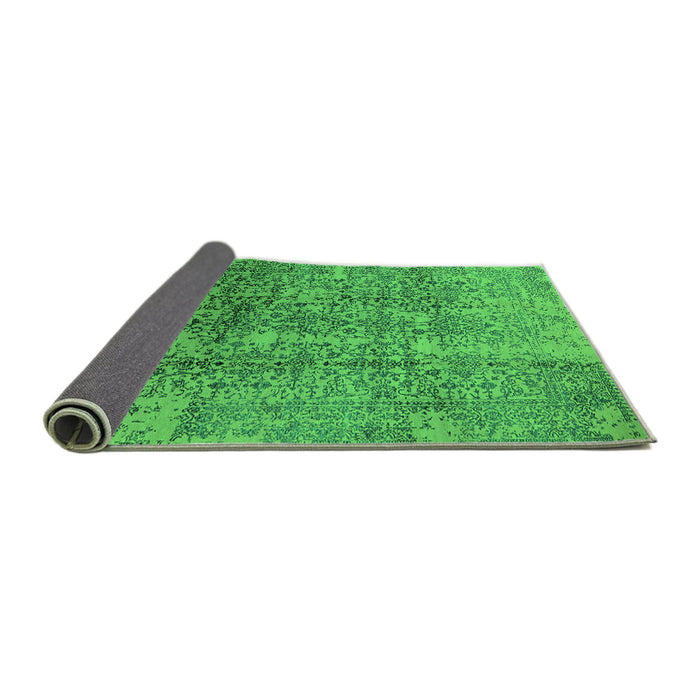 Sideview of Oriental Green Industrial Rug, urb1360grn