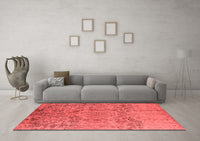 Machine Washable Oriental Red Industrial Rug, wshurb1361red