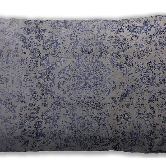 Mid-Century Modern Urban Dark Gray Lumbar Throw Pillow, 13 inch by 19 inch, lburb1361