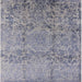 Square Mid-Century Modern Dark Gray Oriental Rug, urb1361