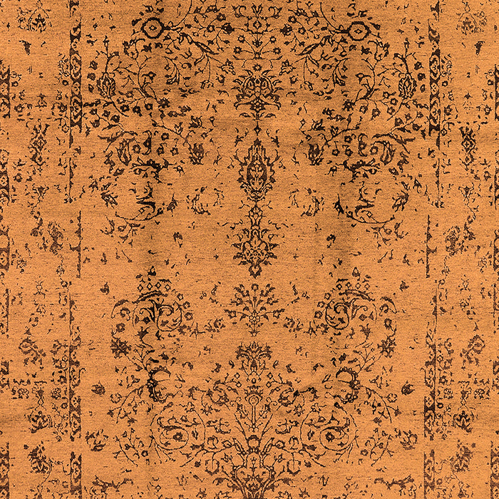 Machine Washable Oriental Orange Industrial Area Rugs, wshurb1362org
