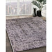 Machine Washable Industrial Modern Silver Pink Rug in a Family Room, wshurb1362