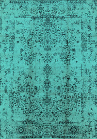 Oriental Turquoise Industrial Rug, urb1362turq