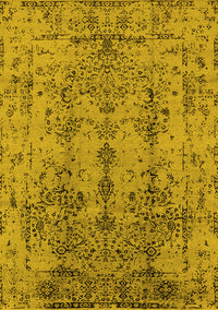 Oriental Yellow Industrial Rug, urb1362yw