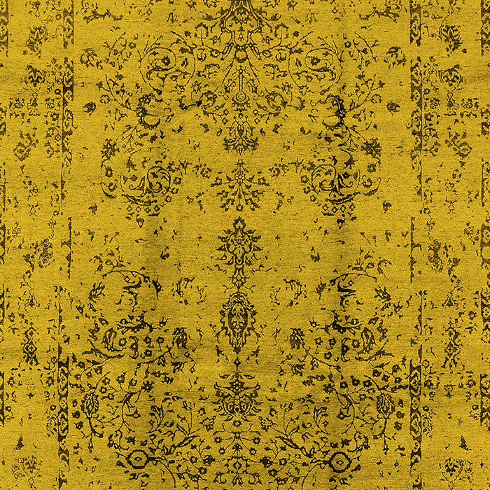 Oriental Yellow Industrial Rug, urb1362yw