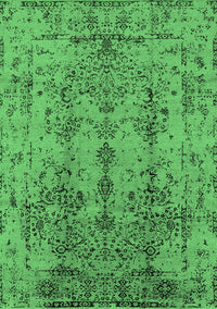 Oriental Emerald Green Industrial Rug, urb1362emgrn