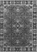 Machine Washable Oriental Gray Traditional Rug, wshurb1363gry