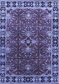 Oriental Blue Traditional Rug, urb1363blu
