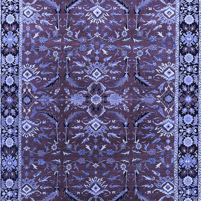 Oriental Blue Traditional Rug, urb1363blu